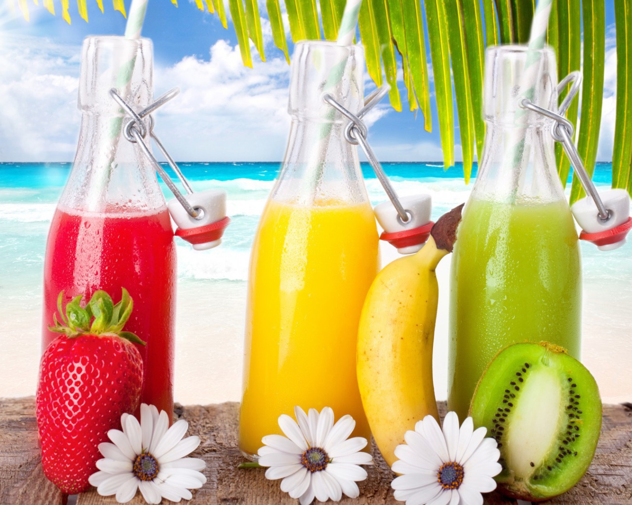 Коктейли из тропических фруктов
