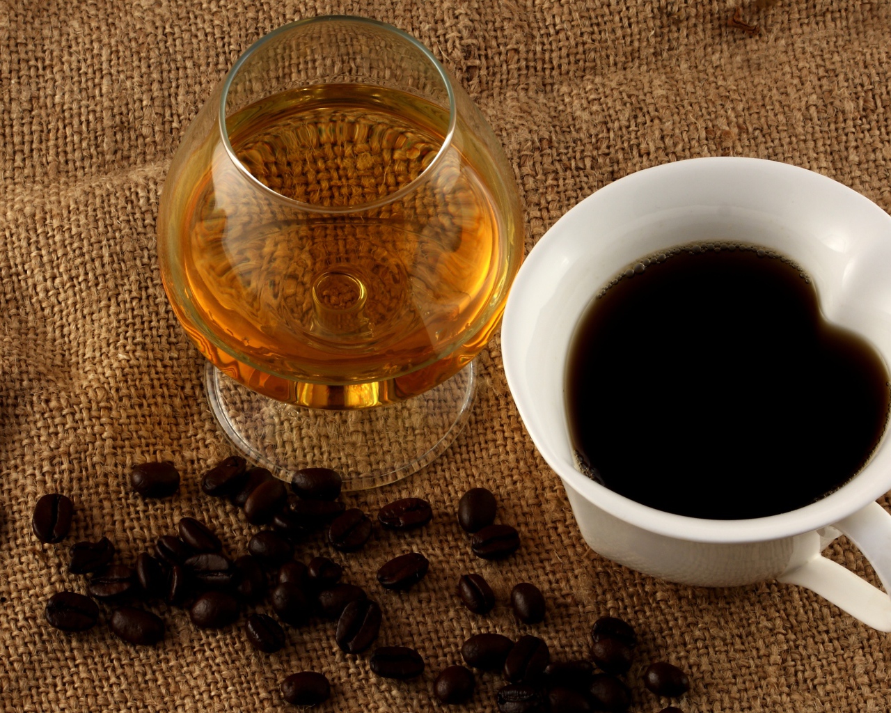 Кофе с коньяком