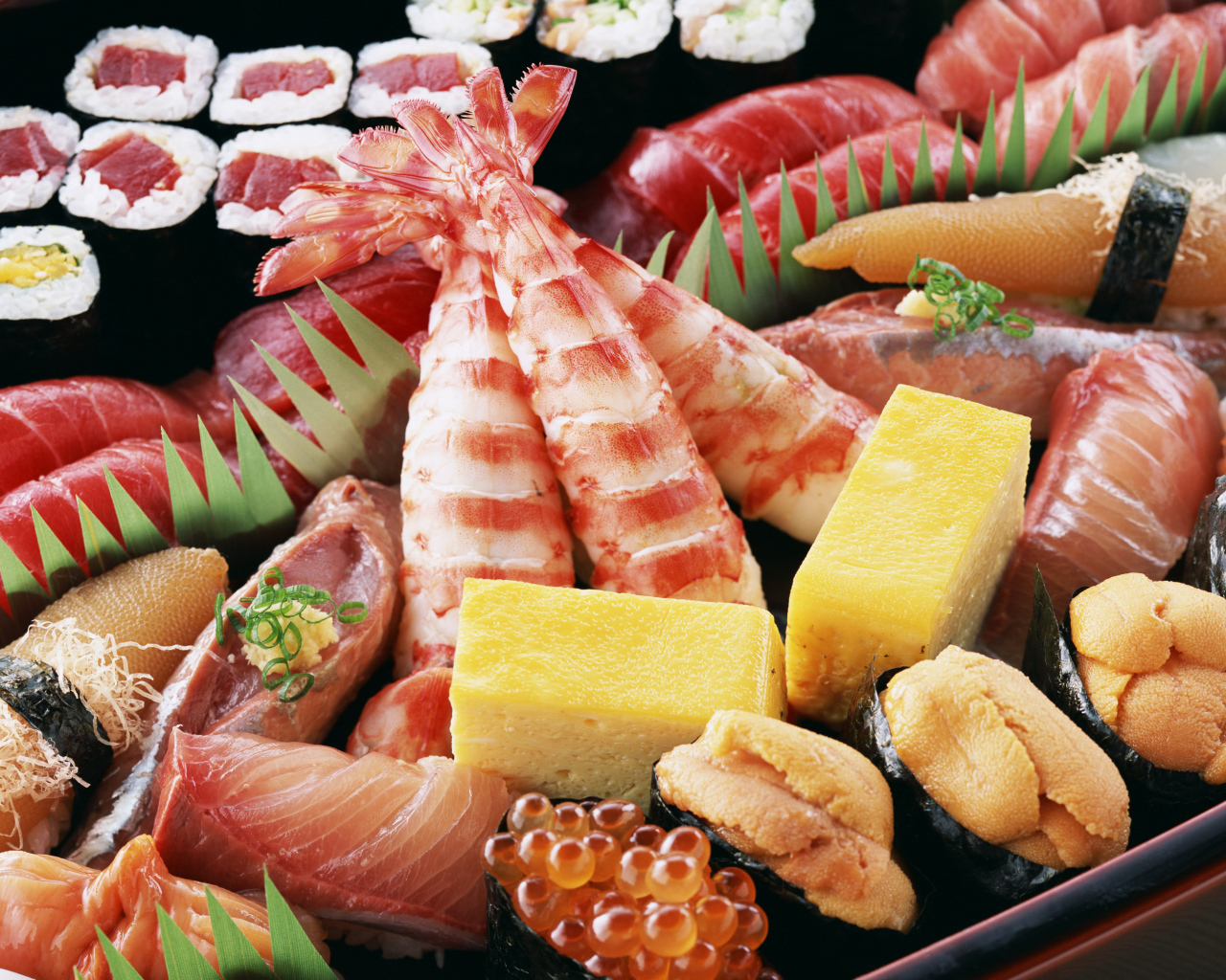 Японская еда морепродукты