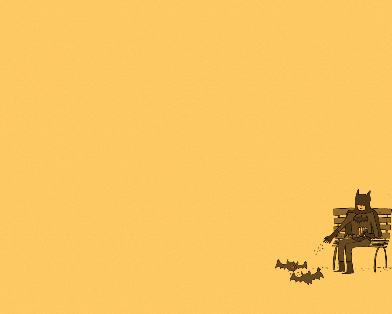 Бетмен на лавочке