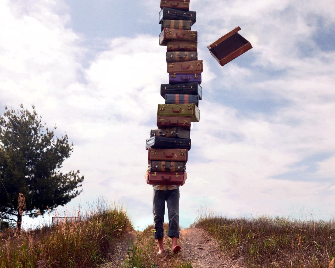 Человек с чемоданами