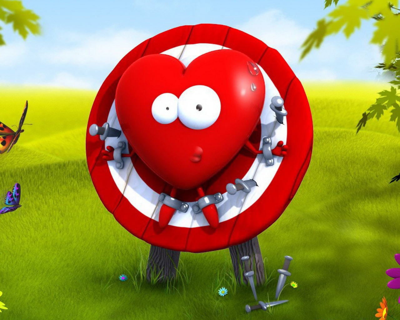 Сердечко на мишени