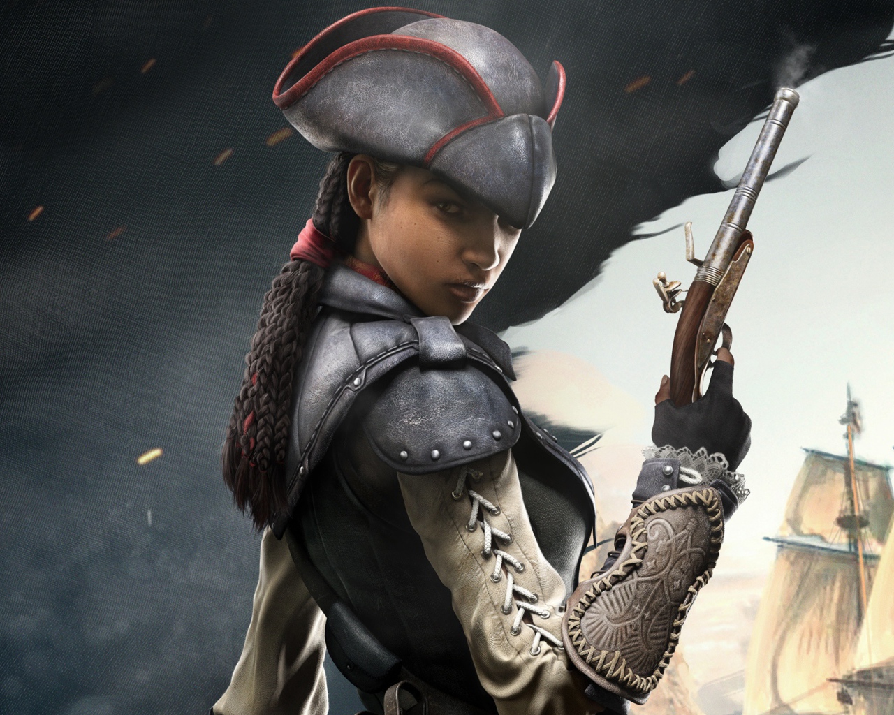 Эвелин из игры Assassins Creed 4