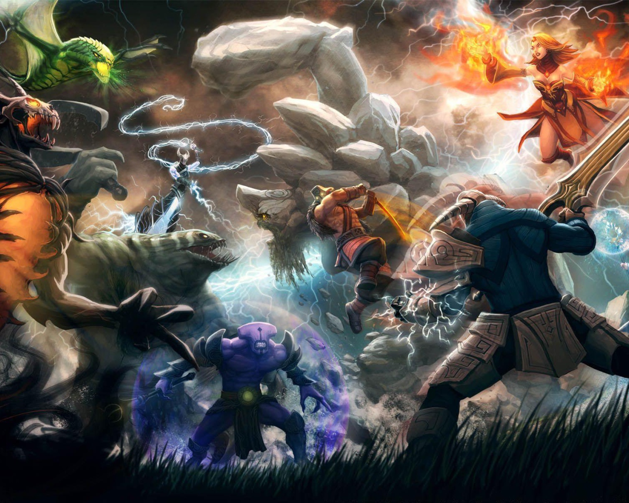 Сражение в Dota 2