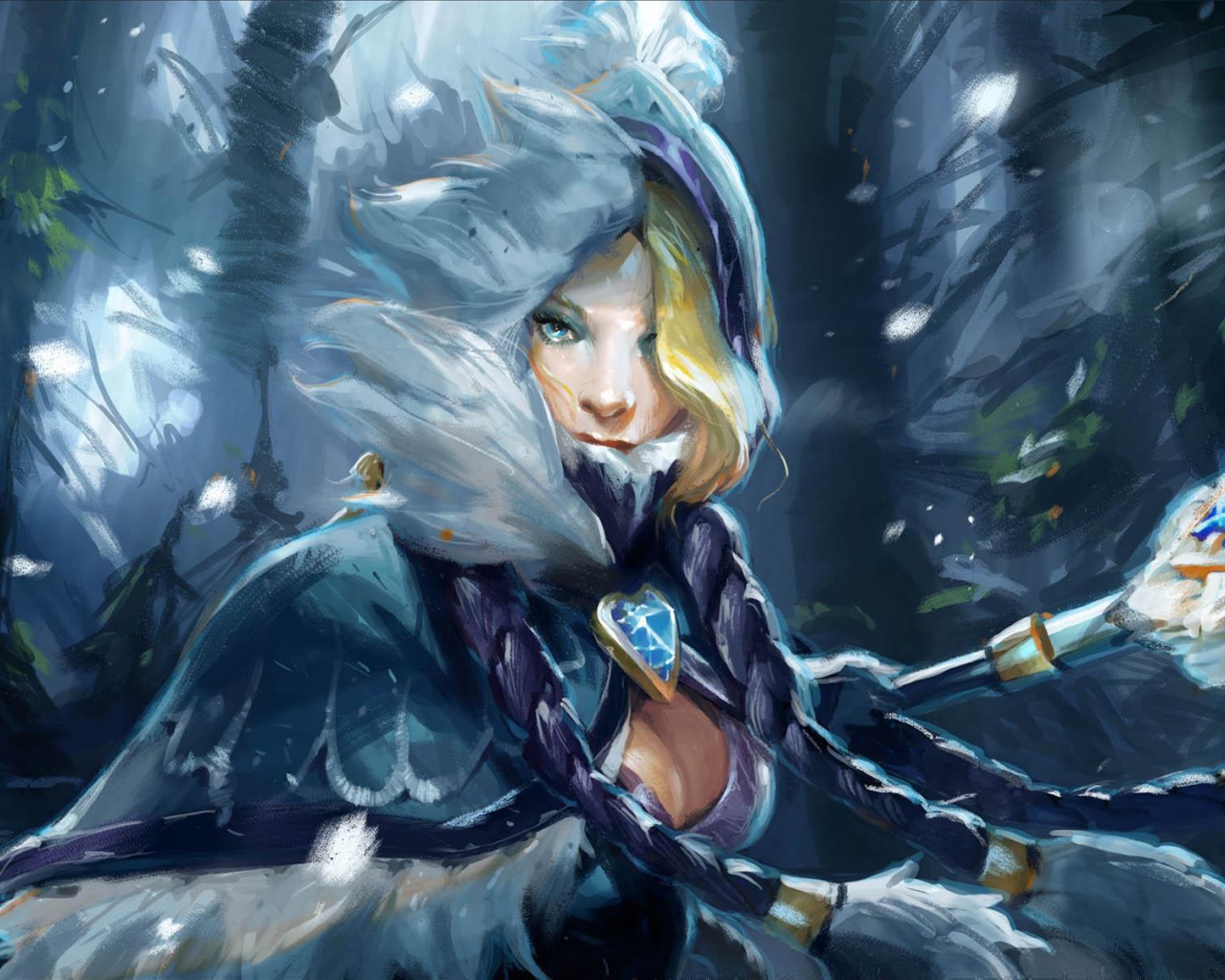 Блондинка из игры Dota