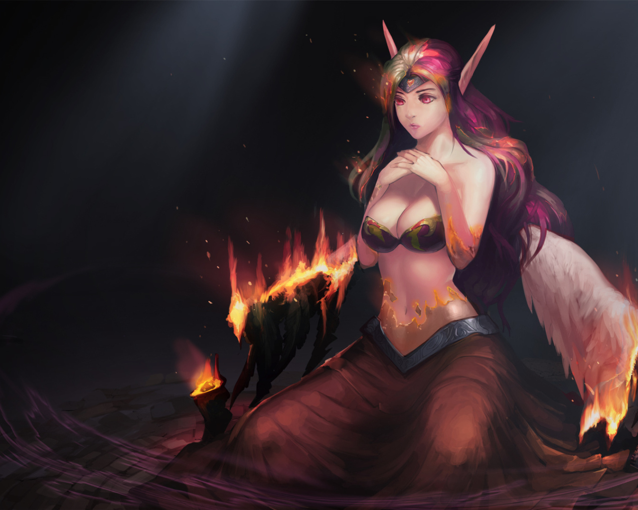 Горят крылья у демона