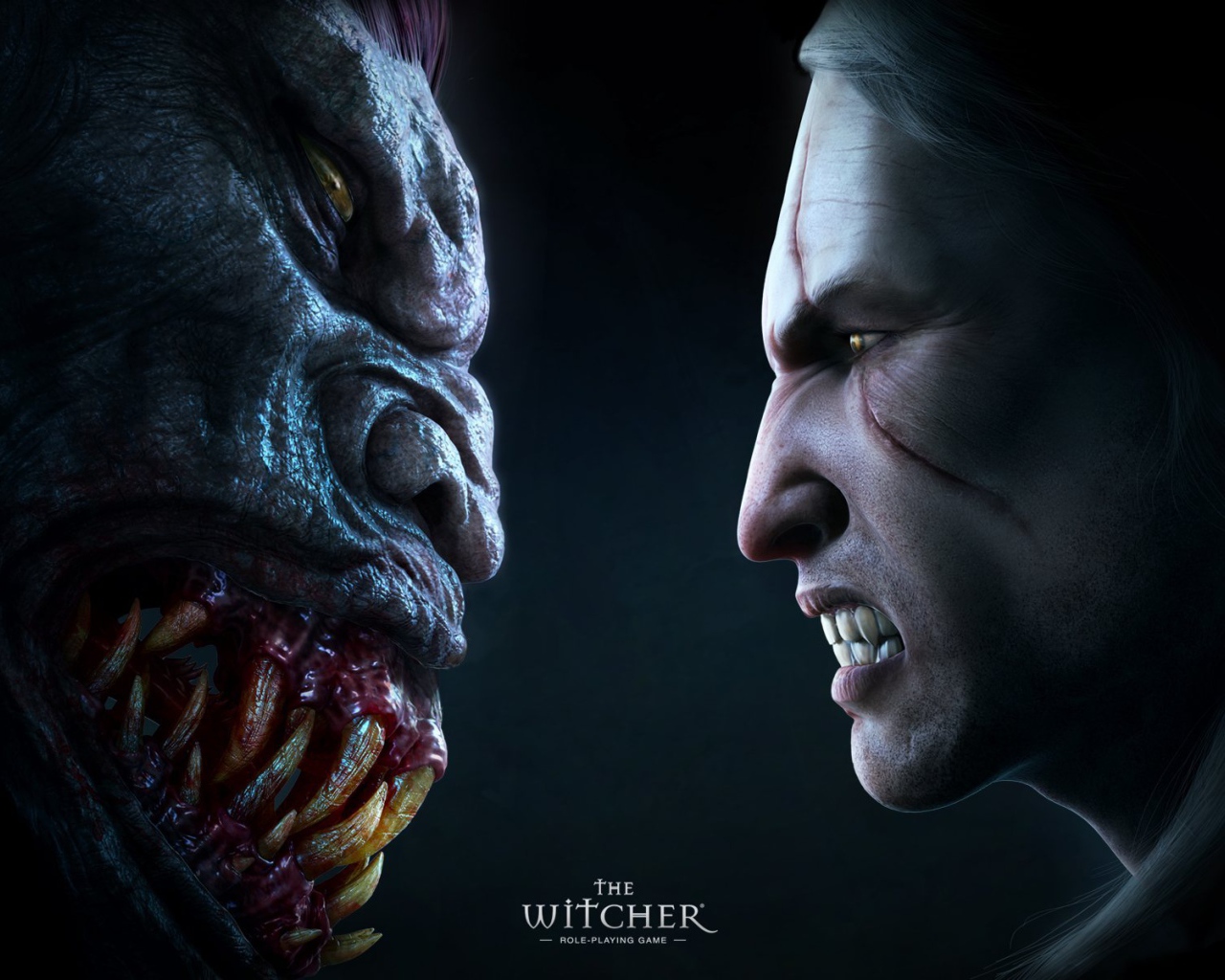 Face to face with a monster from the game The Witcher