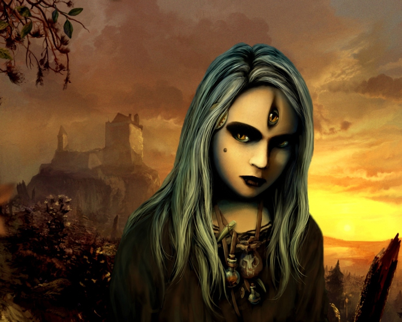 Девушка из игры Ведьмак