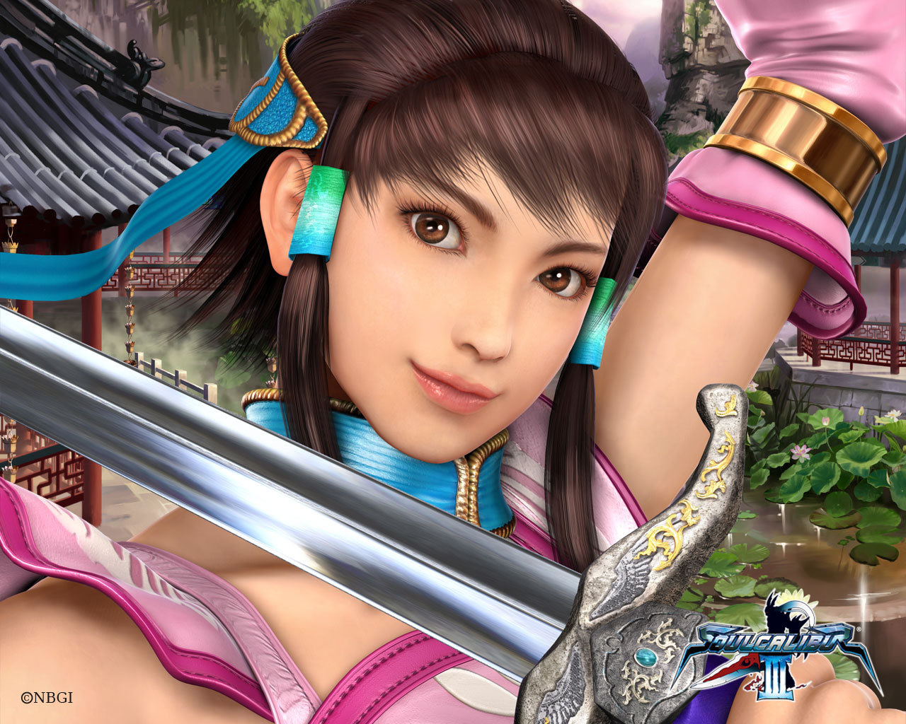 Девушка с мечом из видео игры