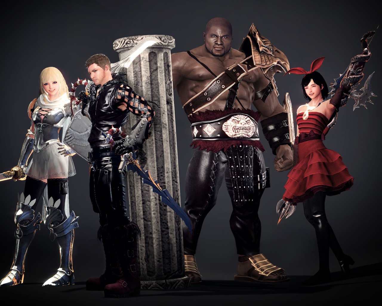 Герои видео игры с оружием