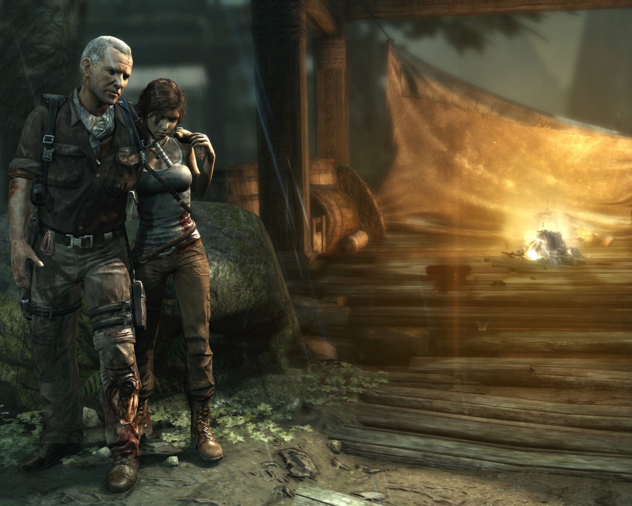 Лара Крофт в видео игре