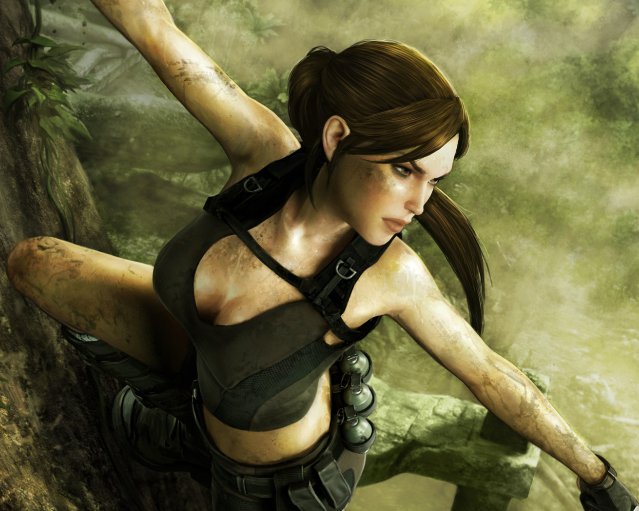 Лара Крофт в видео игре