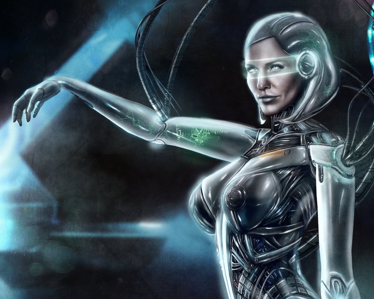 Робот с проводами