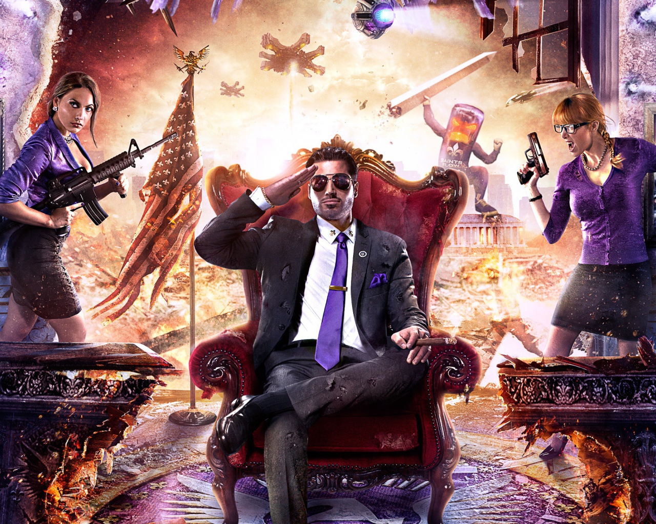 Игра Saints row iv artwork
