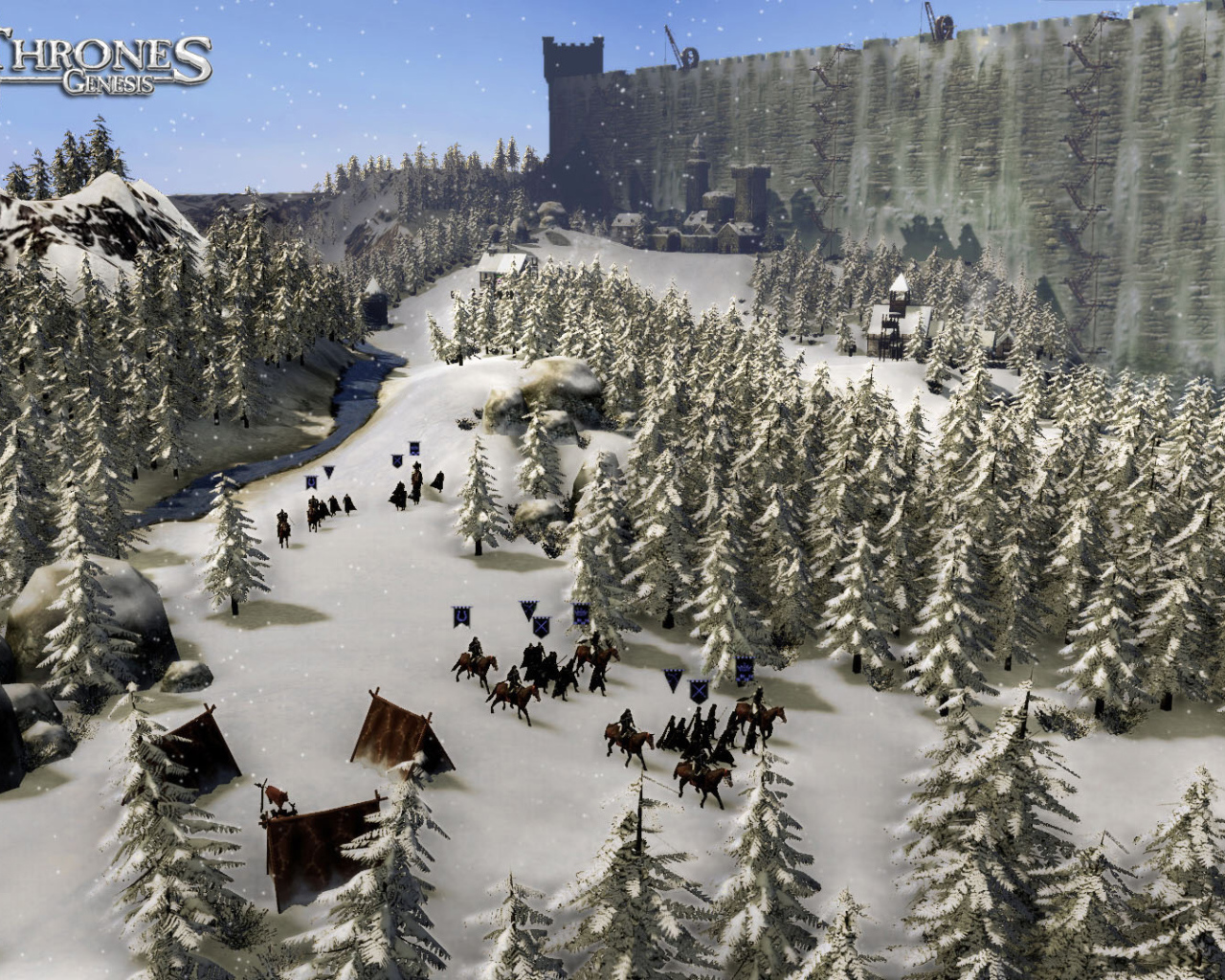 Заснеженный пейзаж в игре Игры престолов