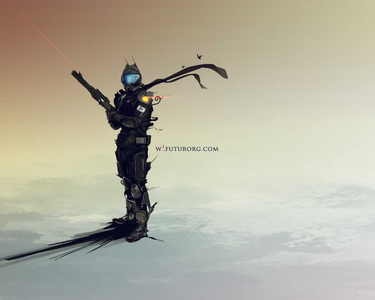 Солдат из видео игры