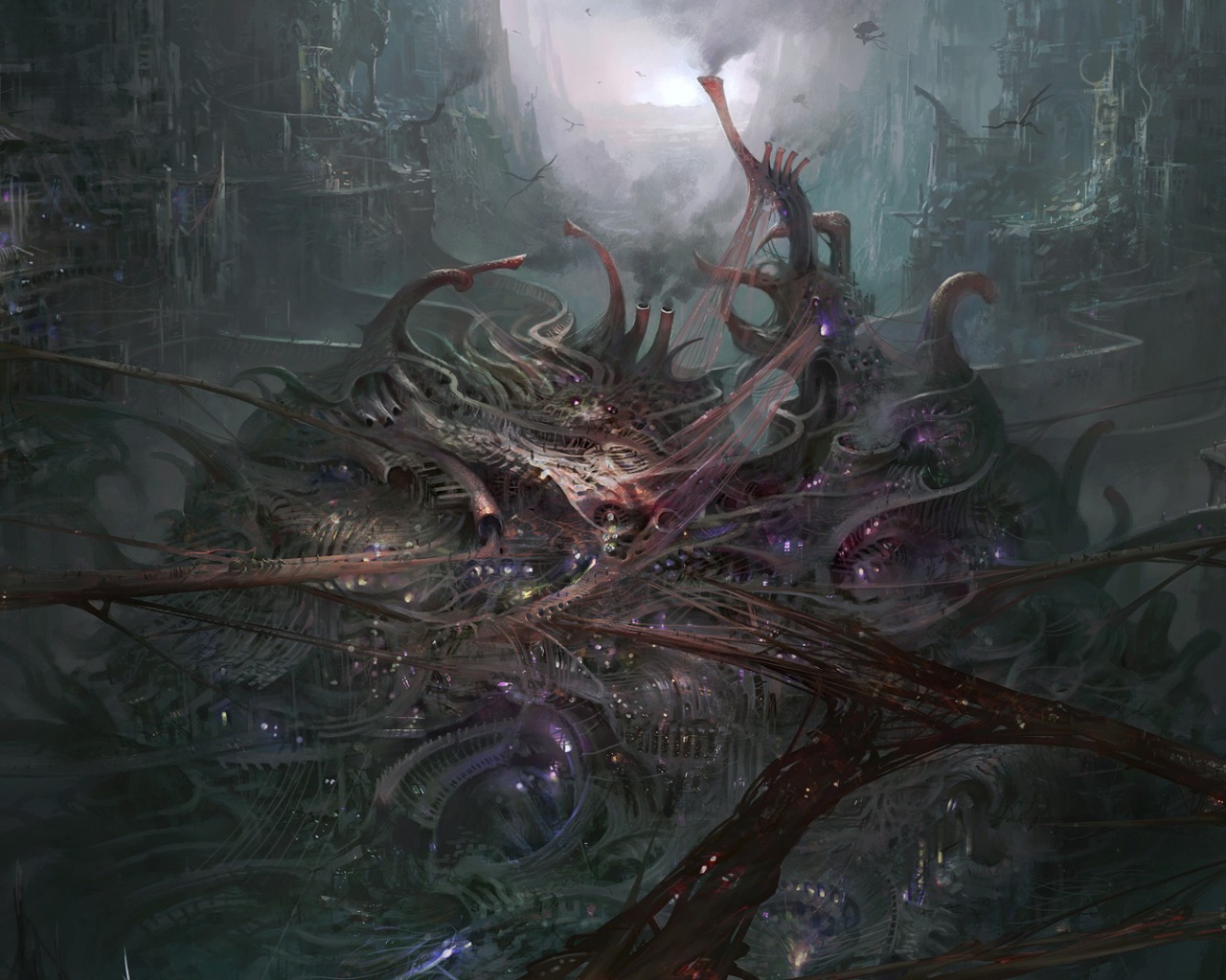 Фантастический город из видео игры