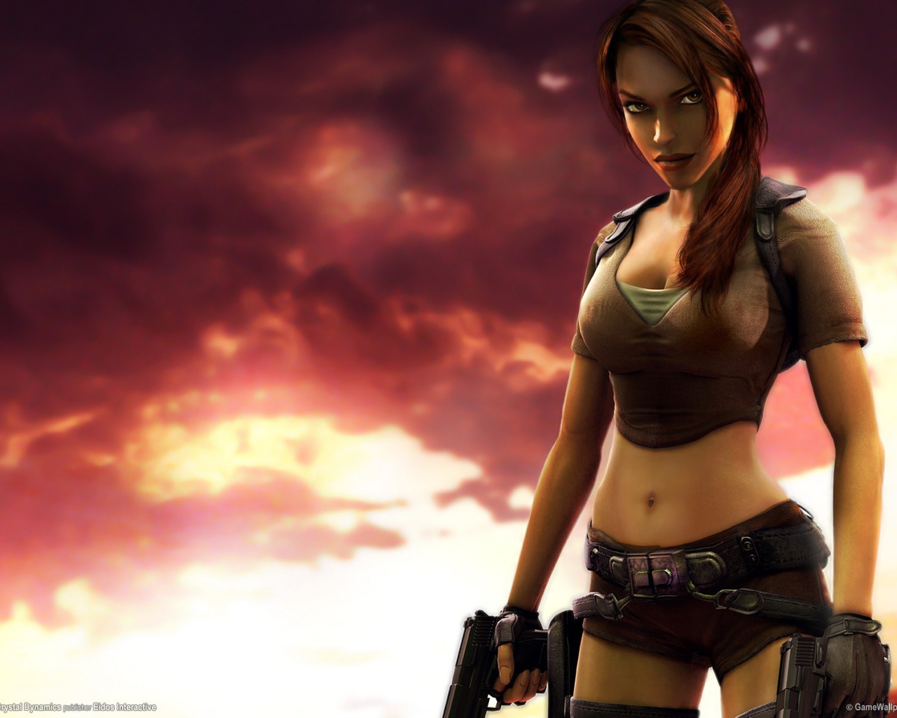Лара в видео игре
