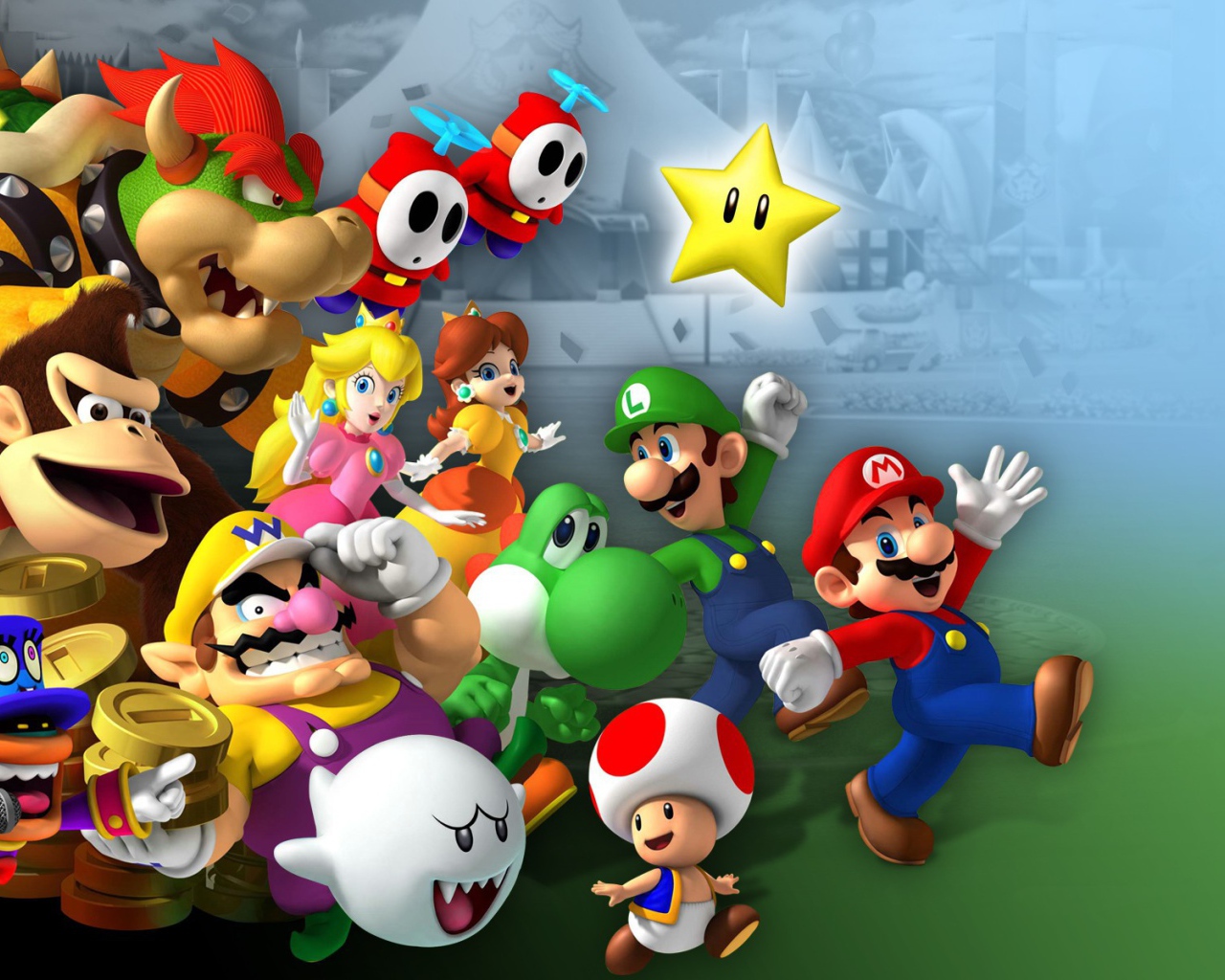 Герои игры Марио