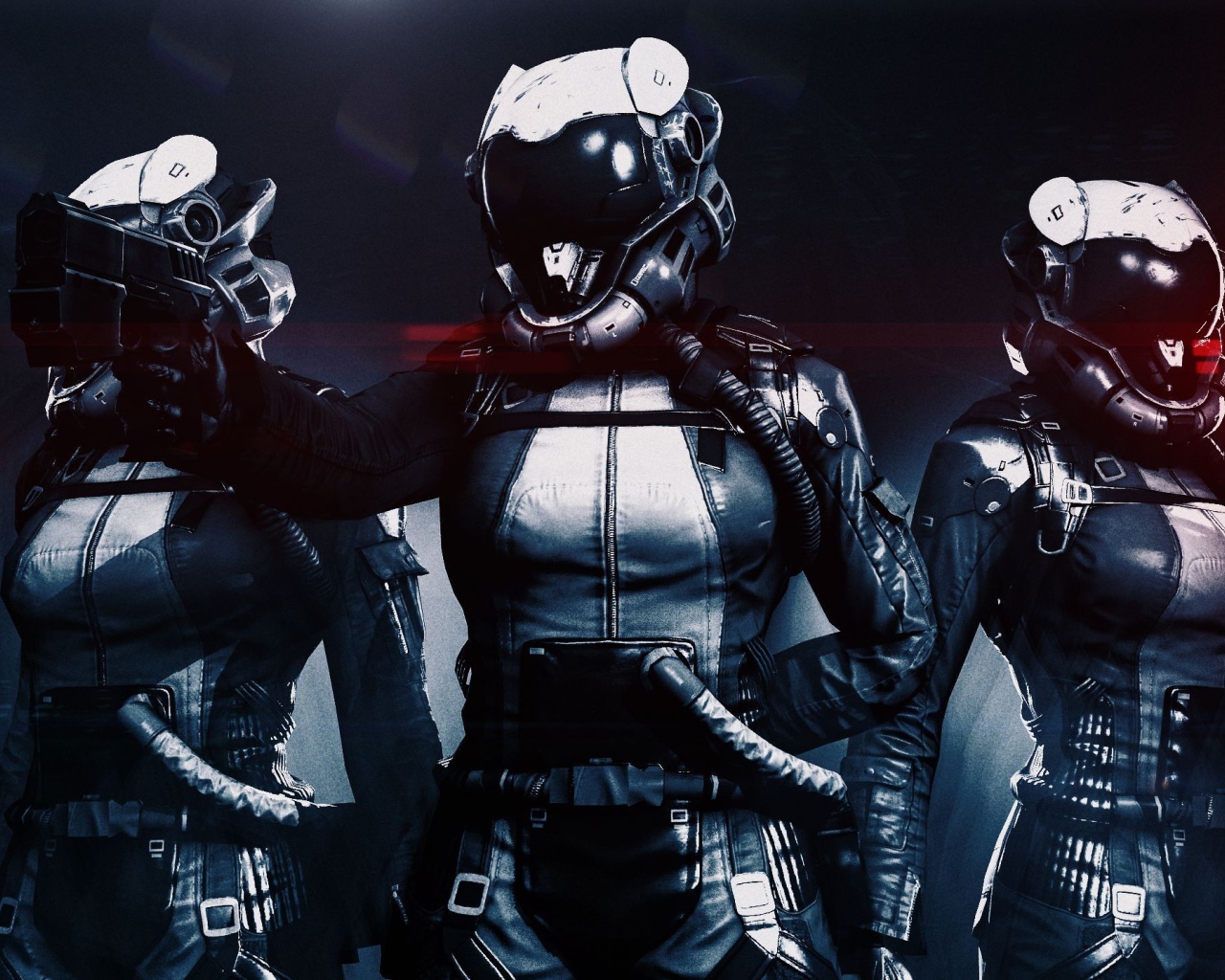 Космонавты с оружием