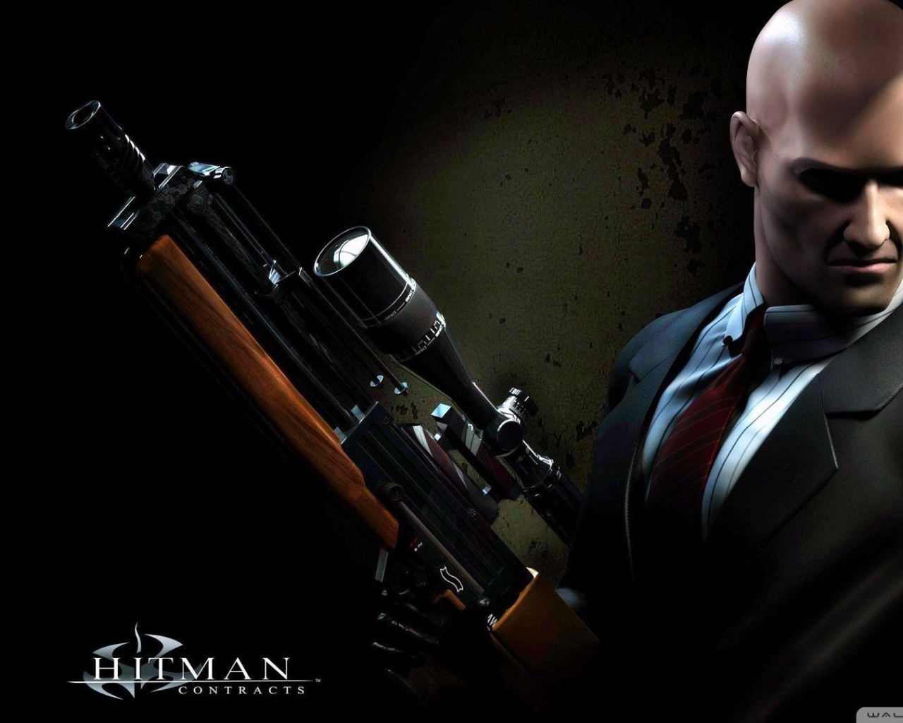 Хитмэн со снайперской винтовкой