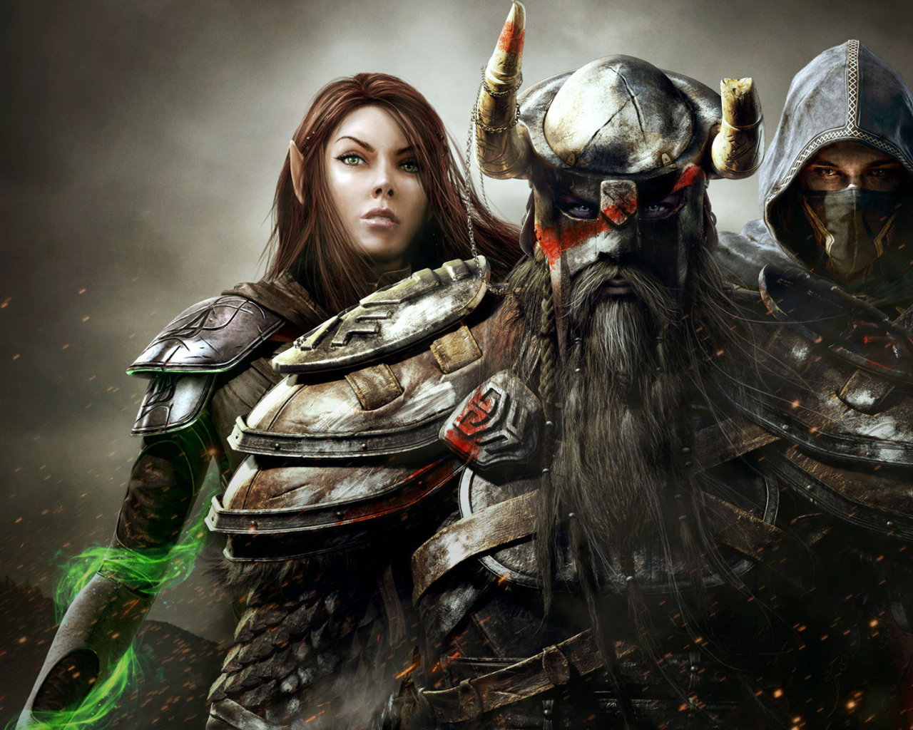 Девушка и воины