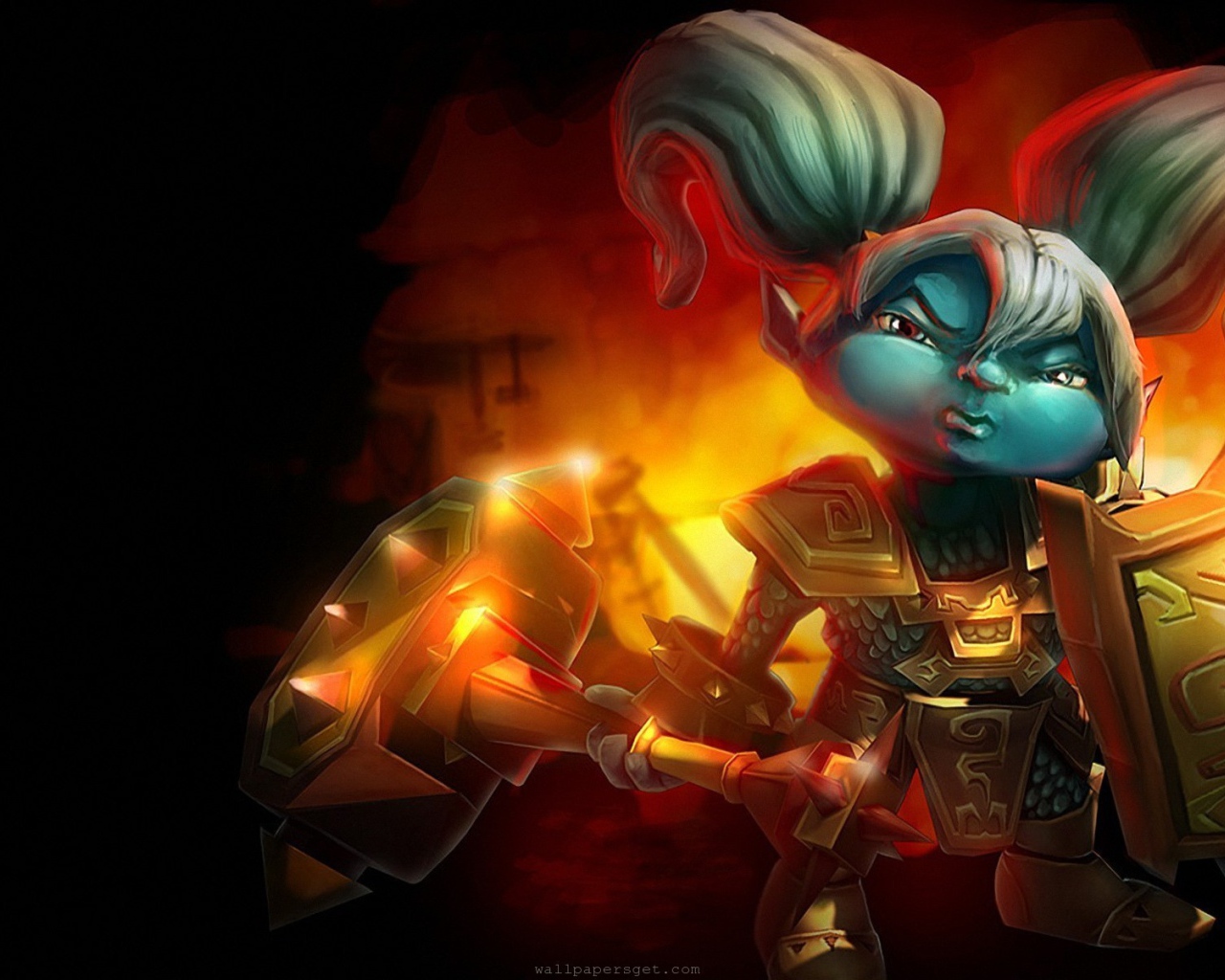 Девочка с синим лицом