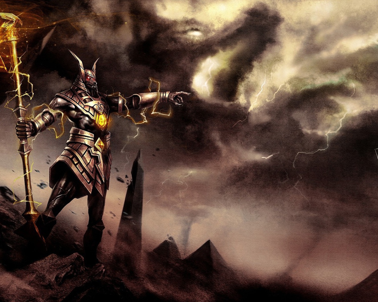 Воин с волшебным жезлом