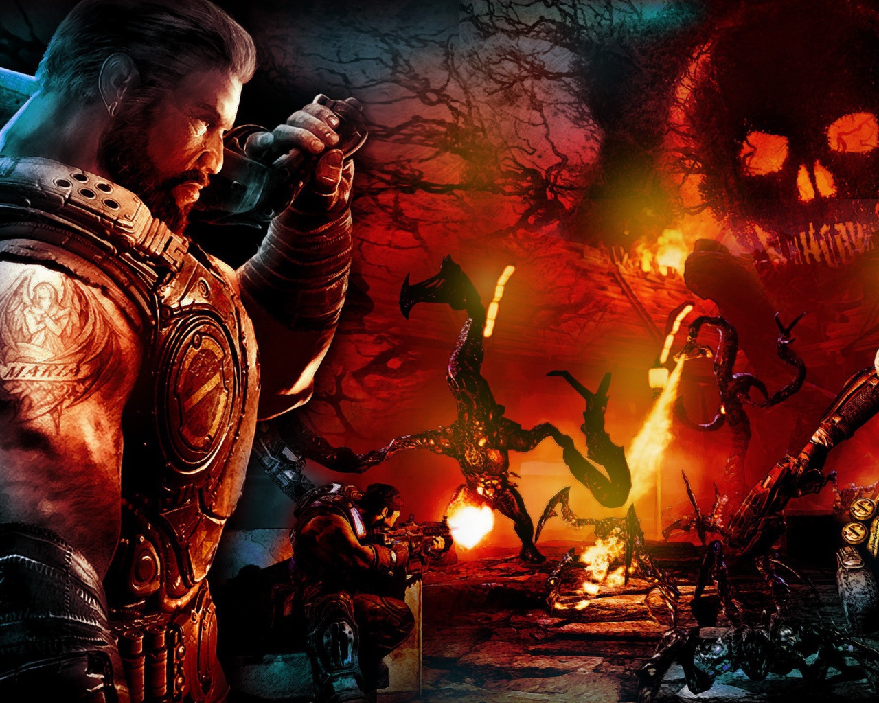 Воин с татуировкой на руке