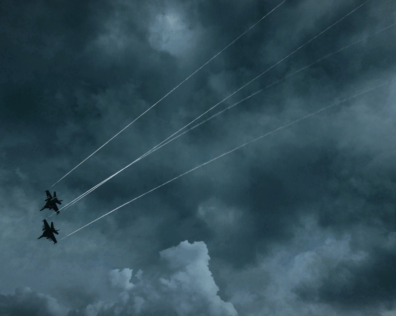 Два самолета из видео игры