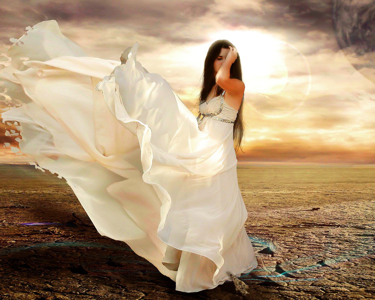 Фантастическое платье у девушки