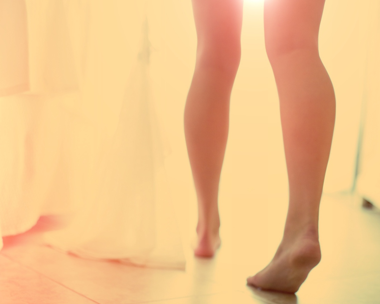 Прогулка по тёплому полу