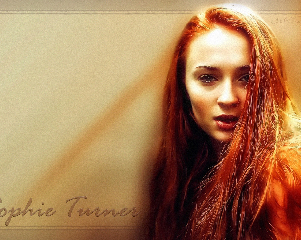 Красивая модель Софи Тернер