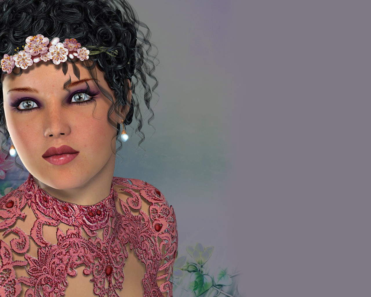 Девушка с диадемой