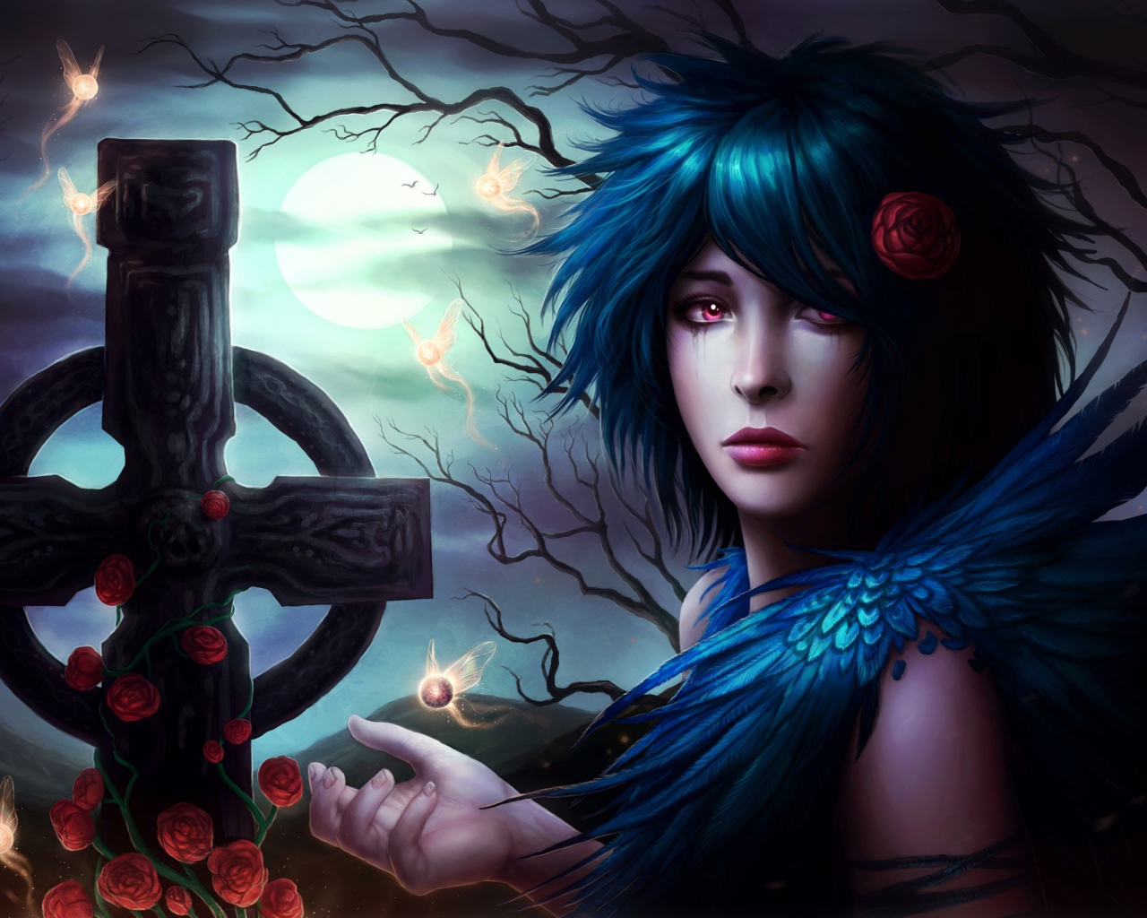 Мрачная девушка