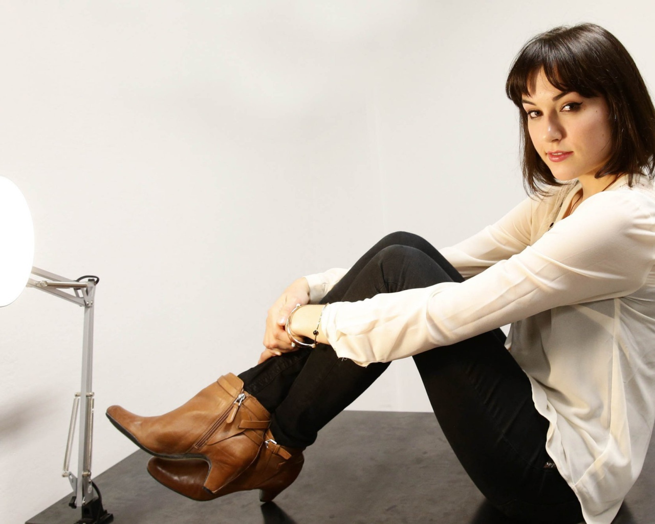 Саша Грей на съемках