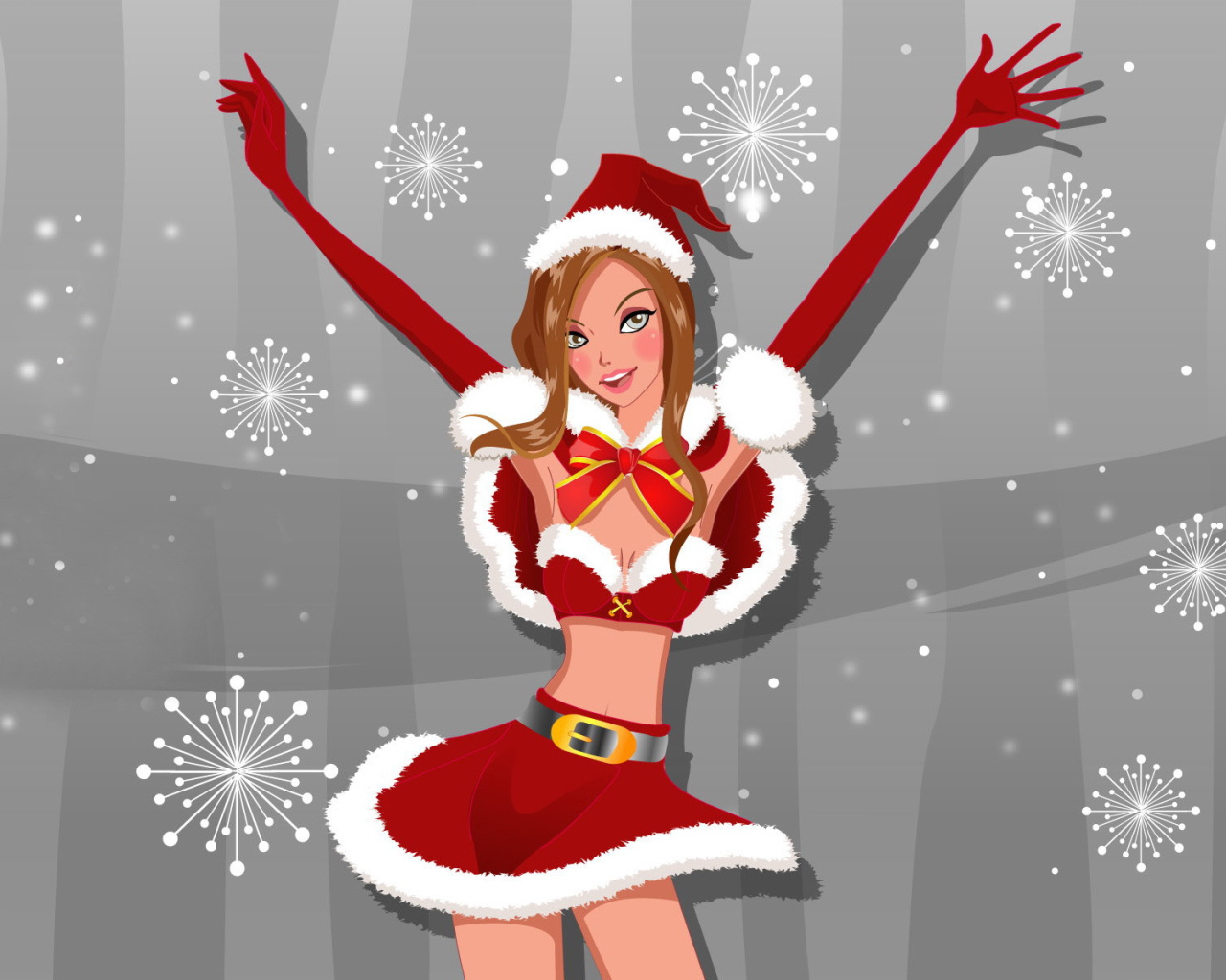 Девочка в Новогоднем костюме