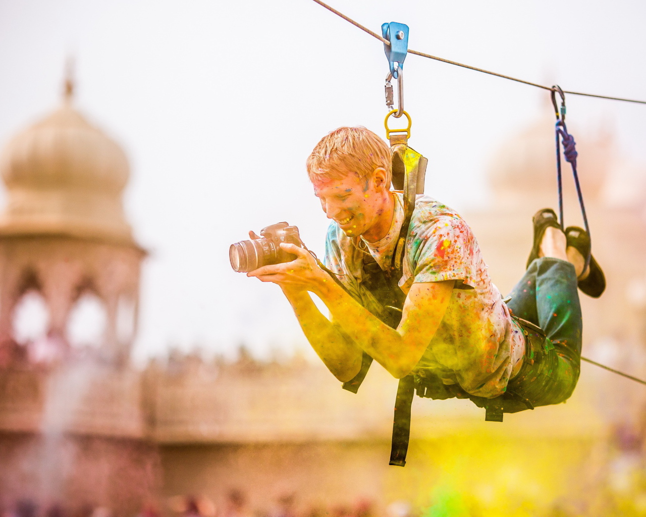 Фотограф на фестивале