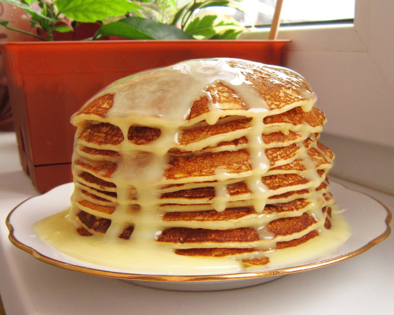 Блины со сгущенкой на Масленицу