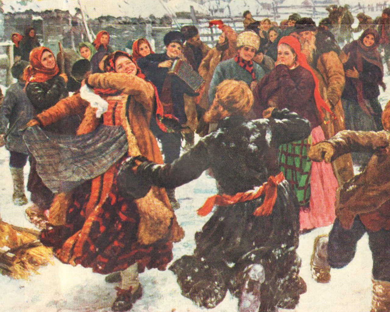 Хоровод на Масленицу