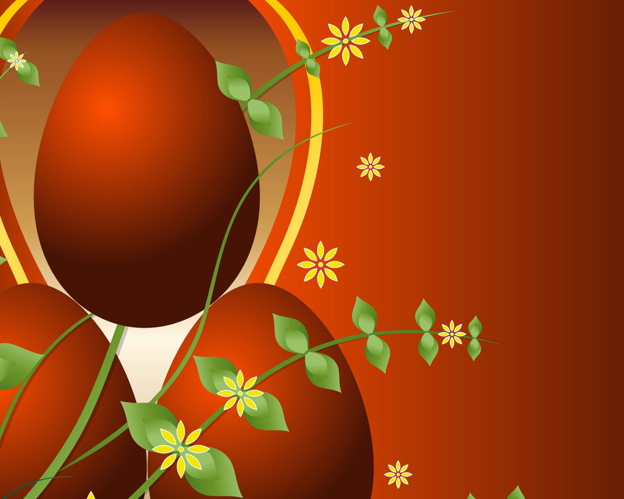 Красные яйца на Пасху