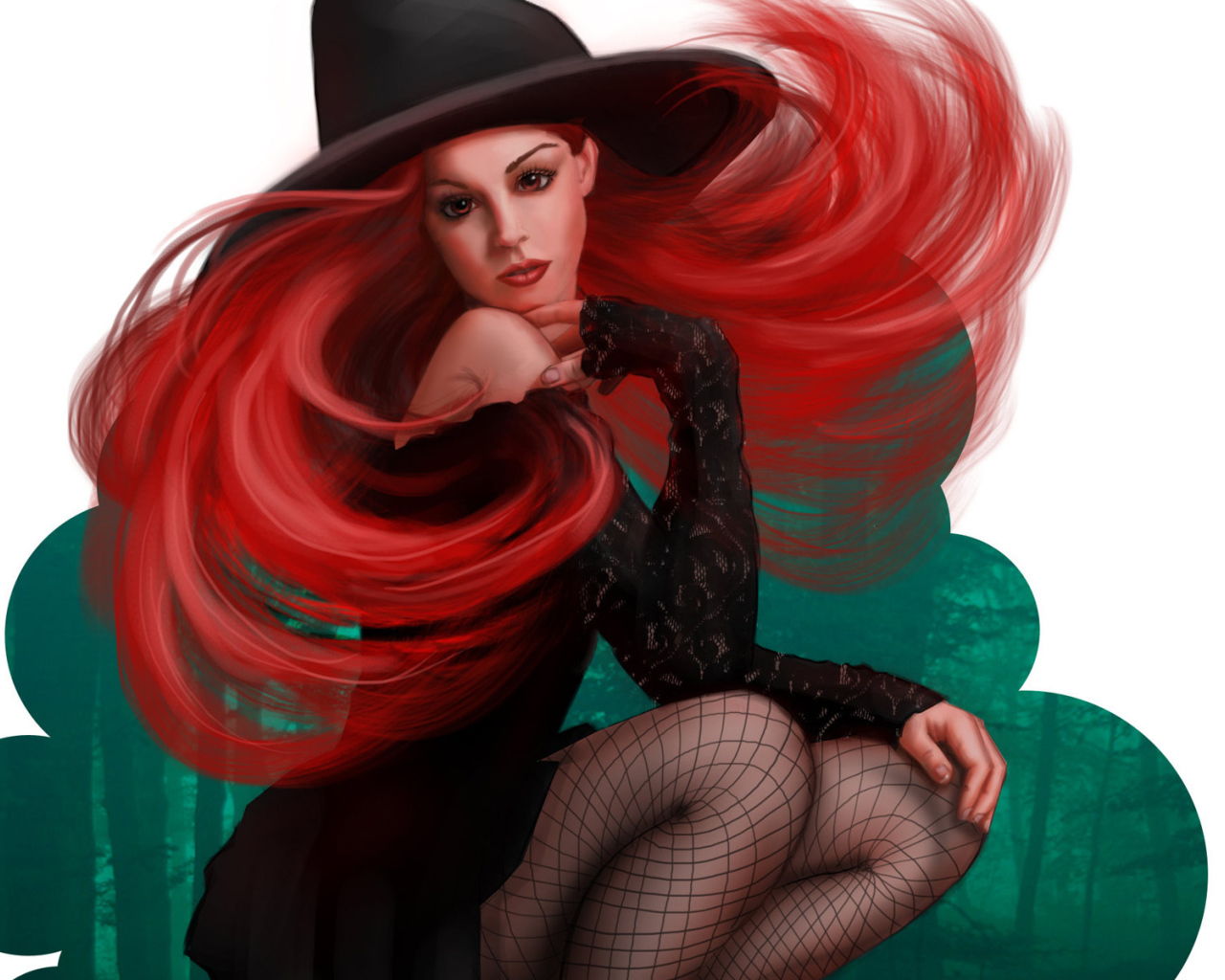 Ведьма на хэллоуин