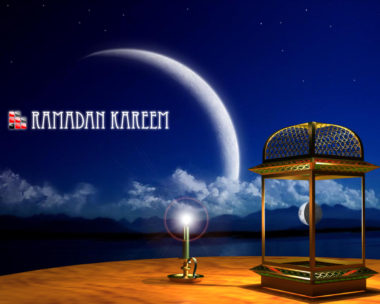 Holy candle Ramadan