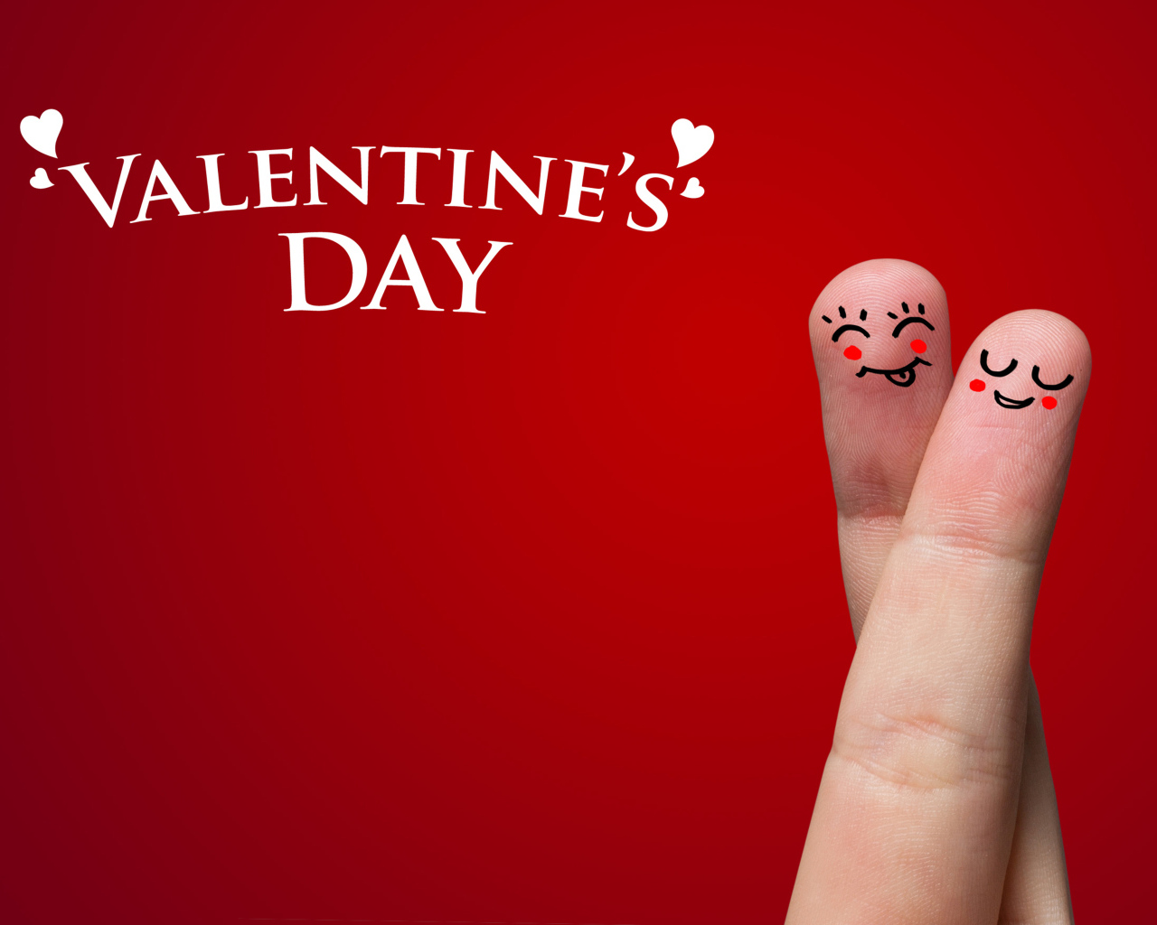 Парочка пальцев на День Святого Валентина 14 февраля