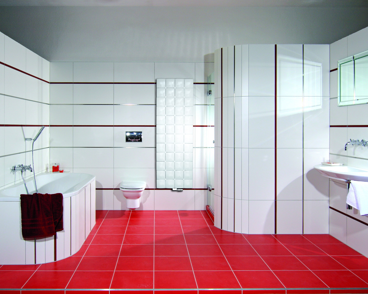 Оригинальный интерьер ванной комнаты