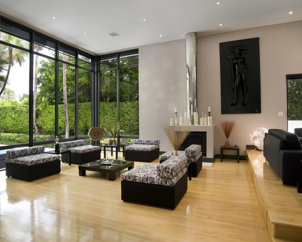 Зал в загородном доме