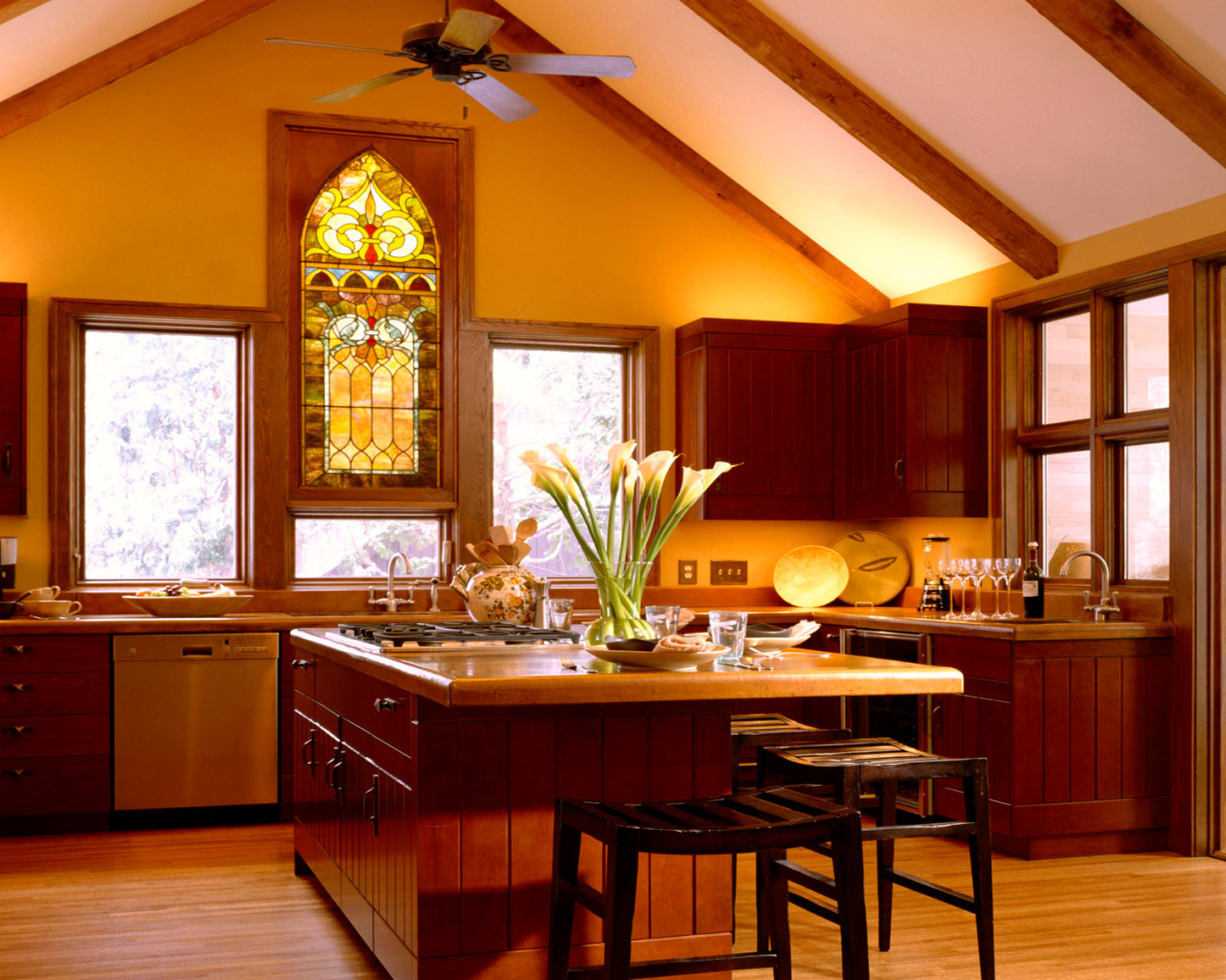 Кухня на вилле