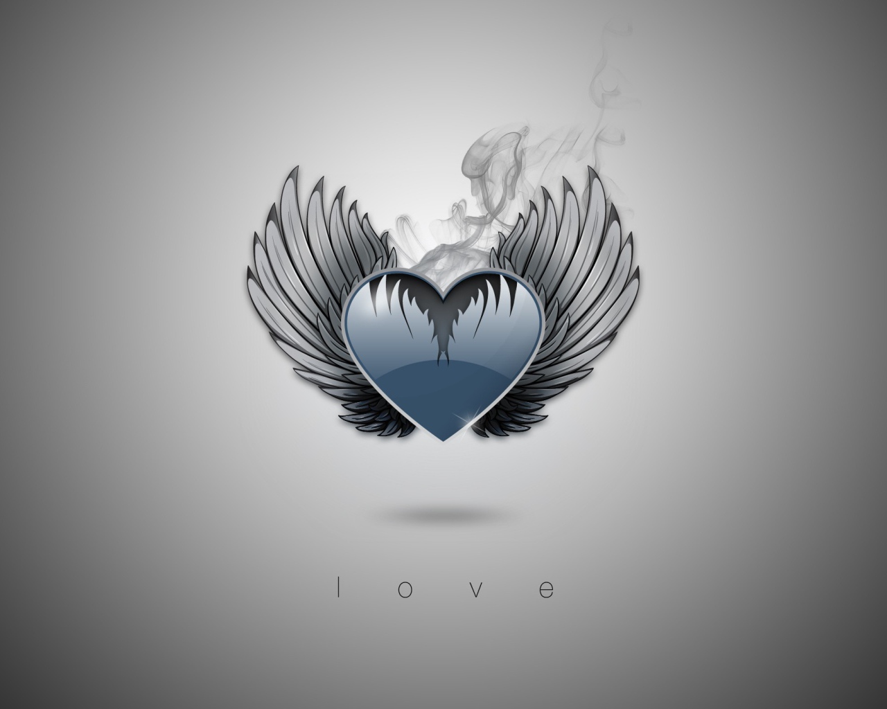 Сердечко с крыльями