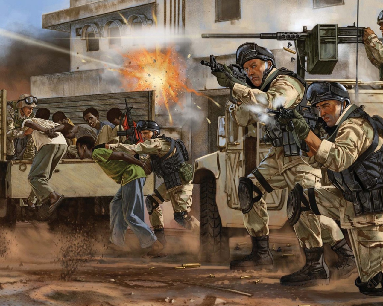 Работа спецназа