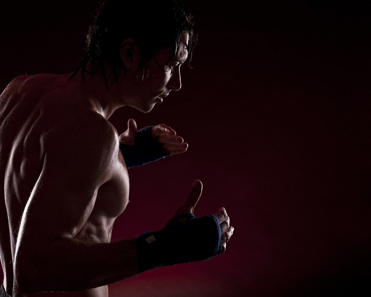 Тренированный мужчина